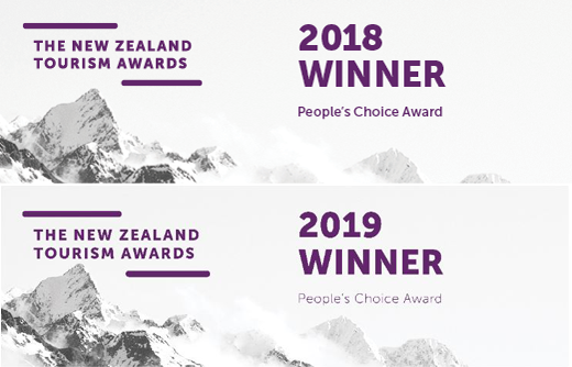 NZ Tourism Award Winner Banner Forgotten World Adventures